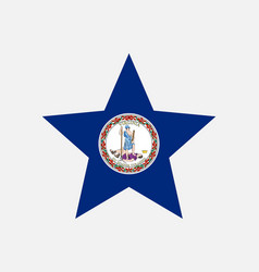 Virginia Usa Star Flag