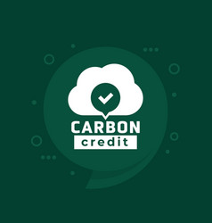 Carbon Credit Icon Design