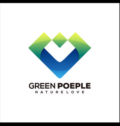 People Group Gradient Logo Design