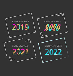 2019 2020 2021 2022 New Year Signs