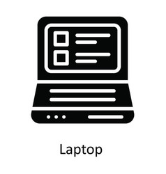 Laptop Solid Icon Design Mu