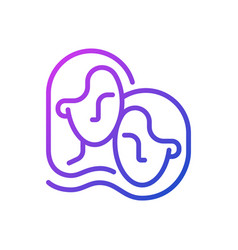 Twins Pixel Perfect Gradient Linear Icon