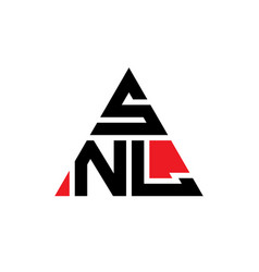 Snl Triangle Letter Logo Design With Triangle