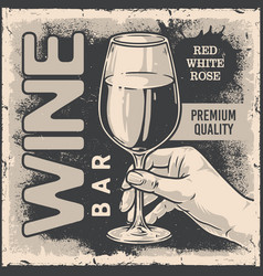 Wine Bar Vintage Flyer Monochrome