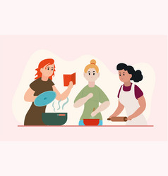 Women Cooking Characters