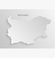 Minimal White Map Bulgaria Template Europe Country