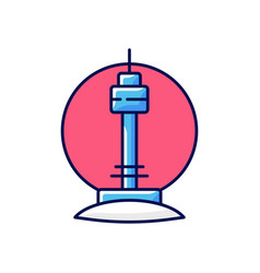 N Seoul Tower Rgb Color Icon