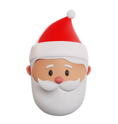 3d Render Icons Santa S Avatar