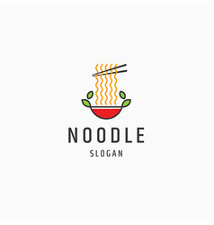 Noodle Nature Vegan Food Logo Icon Design