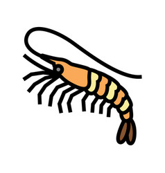 White Leg Shrimp Color Icon