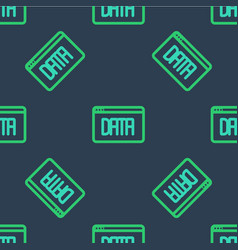 Line Data Analysis Icon Isolated Seamless Pattern