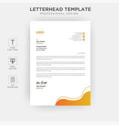 Professional Business Style Letterhead Template