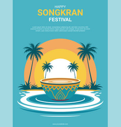 Songkran Water Festival Background