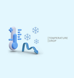 Concept Of Lowering Temperature Blue Banner