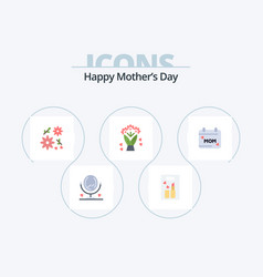 Happy Mothers Day Flat Icon Pack 5 Design