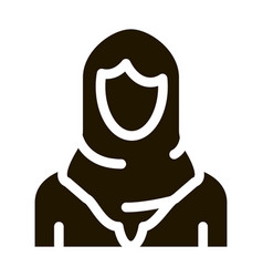 Malaysian Woman Icon Glyph