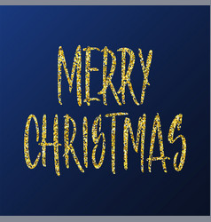 Merry Christmas Greetinig Card With Golden