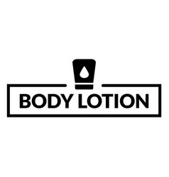 Bathroom Label Body Lotion Icon