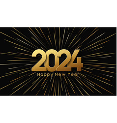 Happy New Year 2024 Golden Numbers