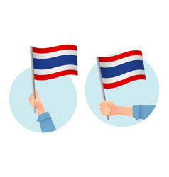 Thailand Flag In Hand Icon