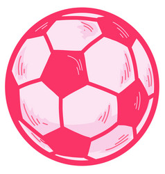 Pink Ball Soccer Football Doodle Drawing Icon