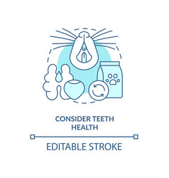 Consider Teeth Health Turquoise Concept Icon