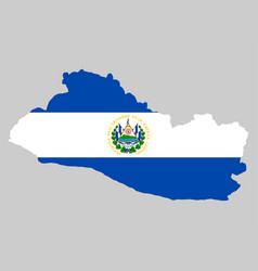 El Salvador Map Flag Eps 10