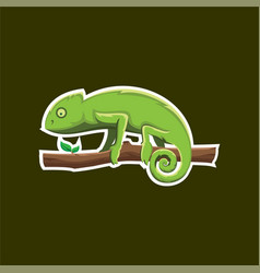 Chameleon Logo Bagde For Sport Esport