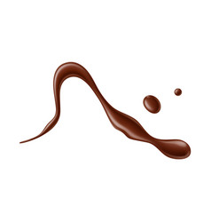 Chocolate Sauce Syrup Drop Splash Stain Or Swirl