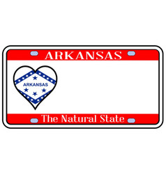 Love Arkansas State License Plate