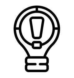 New Bulb Idea Icon Outline Work Laptop