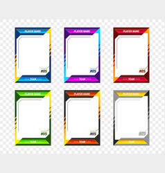 Sport Game Trading Card Isolated Template