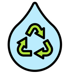 Water Reclamation Icon Earth Day Related