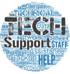 Word Cloud In The Shape Of A Circle With Tech