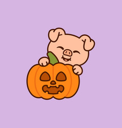 Pig With Jack O Lantern