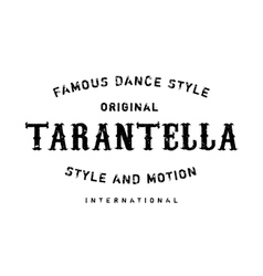 Famous Dance Style Tarantella Stamp