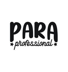 Para Professional Design On White Background