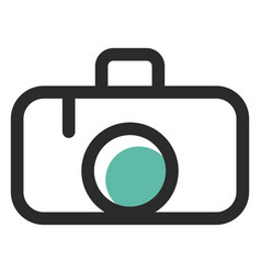 Photo Camera Colored Stroke Icon