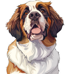 Saint Bernard Adorable Art