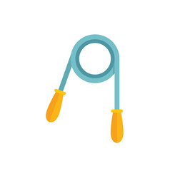 Jump Rope Icon Flat Healthy Sport