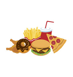 Pile Of Junk Food Icon Set