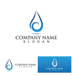 Water Drop Logo Template