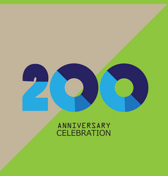 200 Years Anniversary Celebration Template Design