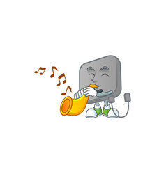 Cartoon Character Power Bank Playing A Trumpet