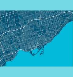 Detailed Map Toronto City Airview Cityscape