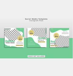 Social Media Food Post Template Simple Design