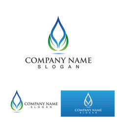 Water Drop Logo Template