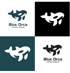 Whale Graphic Sea Orca Logo