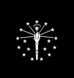 Black Edition Indiana Flag