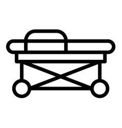 Cart Hospital Bed Icon Outline Medical